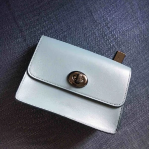  - Coach Parker small shoulder bag, light blue outside, grey inside. Completely new. 