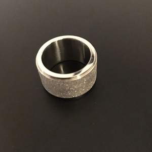 Glossy thick silverish;) bijou ring size 56? Innerdiameter 17mm