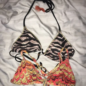  - Bikini från H&M. En för 40kr båda för 60kr. Underdelar finns att få med gratis om man vill. Båda är i väldigt fint skick. Säljer endast pga vuxit ur dem. 