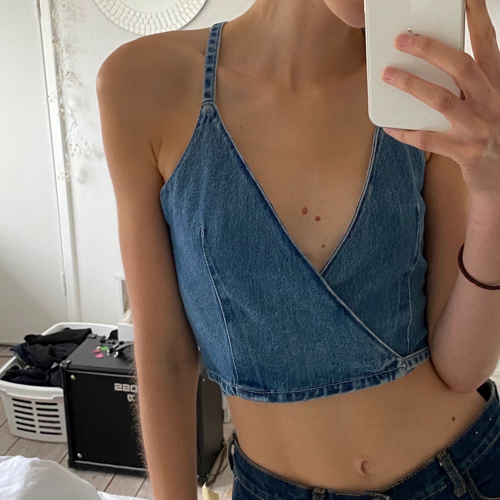 weekday denim top
