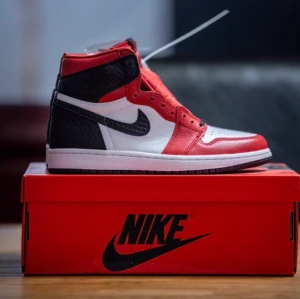 Air Jordan 1 High Satin Snake Chicago - Helt nya. Storlek 39. Gratis frakt.