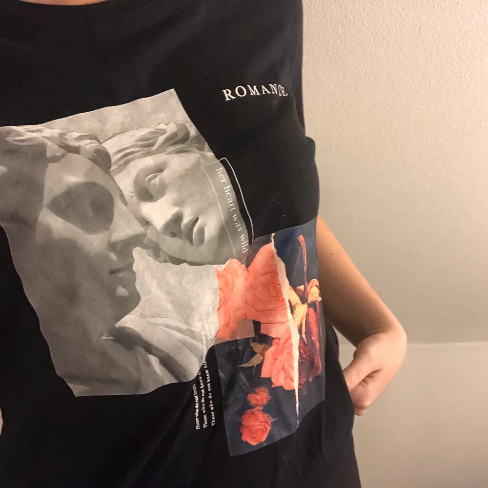 Säljer denna coola t-shirten från Gina Tricot i strl S. Använd ett fåtal gånger, så den är i bra skick inga hål eller fläckar. Kan mötas upp i Norrköping eller skickas via posten, köparen står för frakten. Betalning sker via Swish:) . T-shirts.