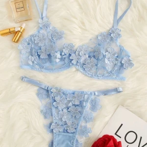 Snyggt underklädesset  - Väldigt fint set. Aldrig använd, bara testat överdelen. Mycket bra kvalitet. Står att det är storlek M, skulle säga att det stämmer ganska bra. Kontakta mig vid intresse så kan jag skicka egna bilder💓