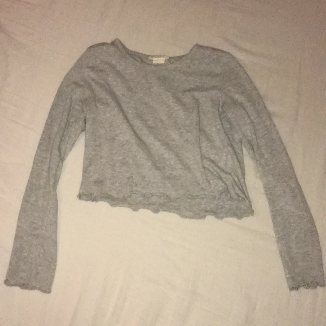 Ribbad grå tröja från H&M storlek 134-140 - 91