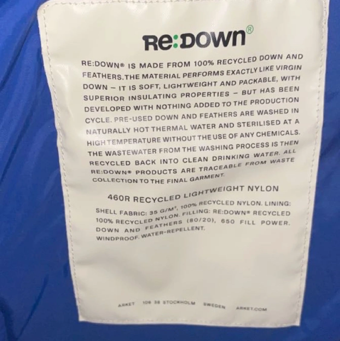 Blå vinter jacka - 91