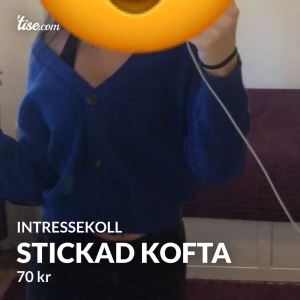 Stickad kofta  - Buda privat! Intressekoll, st S