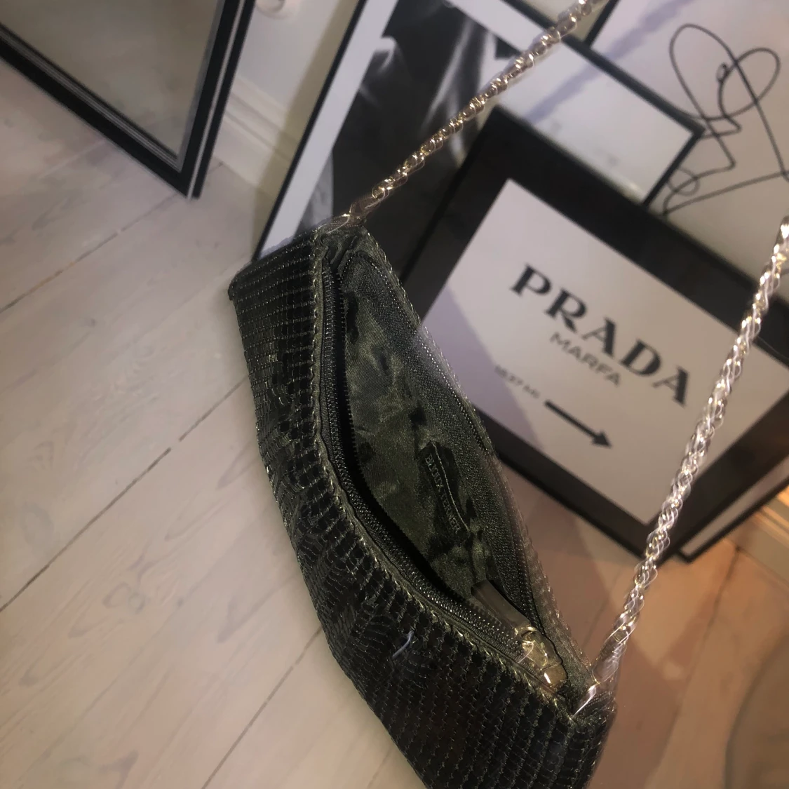 Glitter/paljett väska - 91