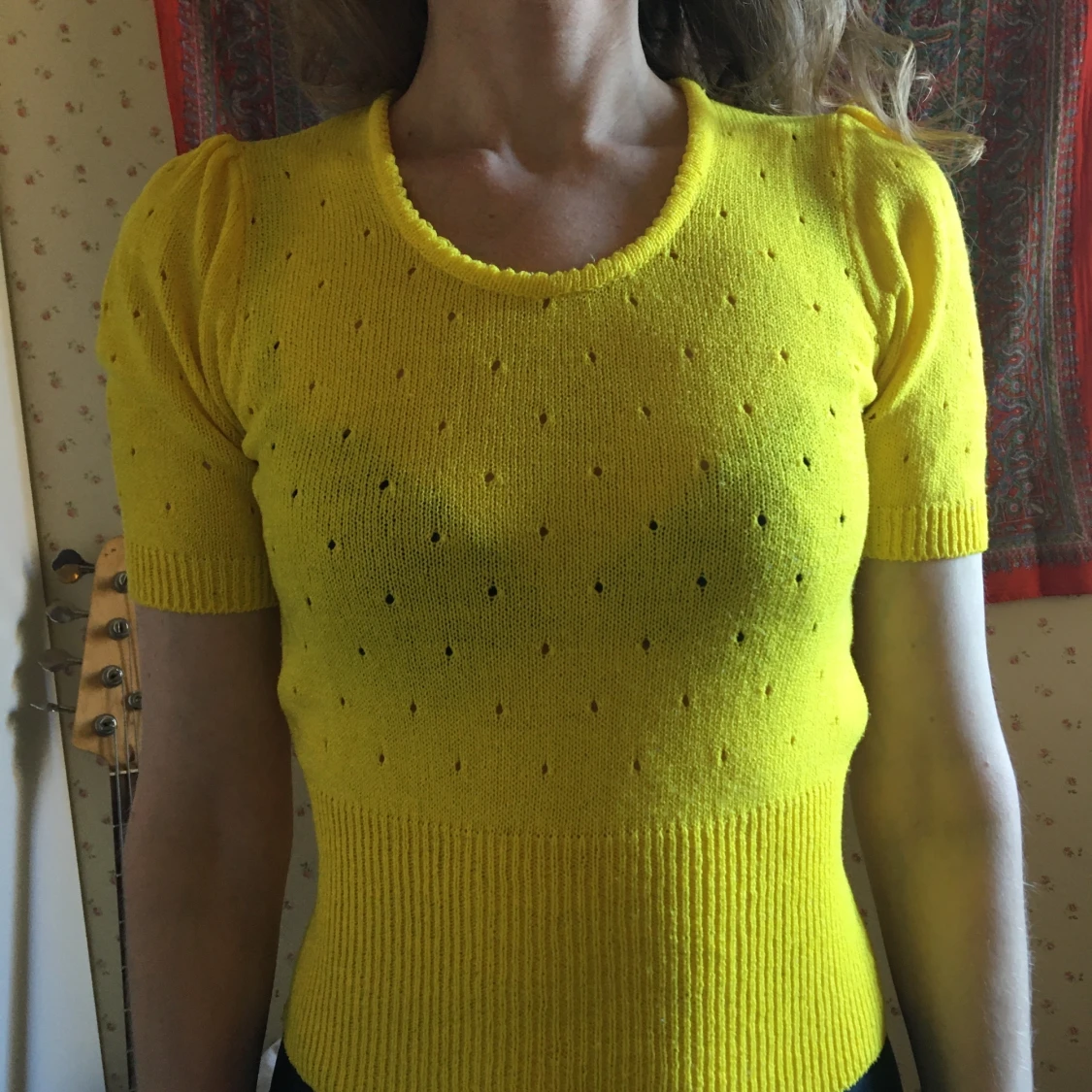 Söt gul vintage tröja från vinetta  - 91