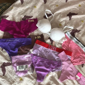 Helt nya victoria secret underkläder🌸💗 - Absolut aldrig använda underkläder från Victoria Secret🥰🤩, med lappar kvar! Inte ens tvättade💞🤩köpta i USA, storlekar från XS-L💘🤗be gärna om fler bilder! Frakt tillkommer, pris kan diskuteras😁pris beroende på vilka du vill köpa😃men från 29kr!💖(bh-75 A) 