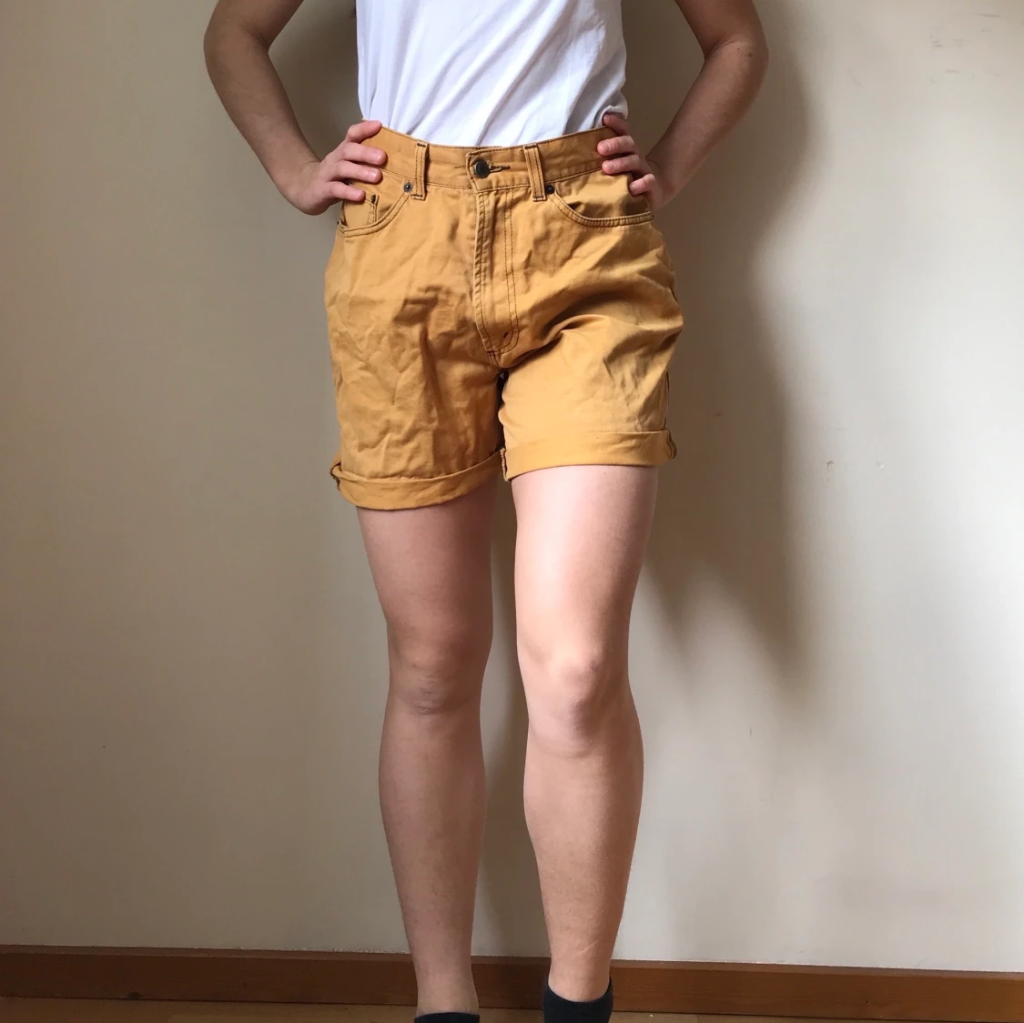 Senapsgula shorts! 
