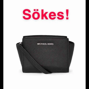  - Söker fortfarande denna Michael kors väska, Selma mini med SILVER detaljer! 