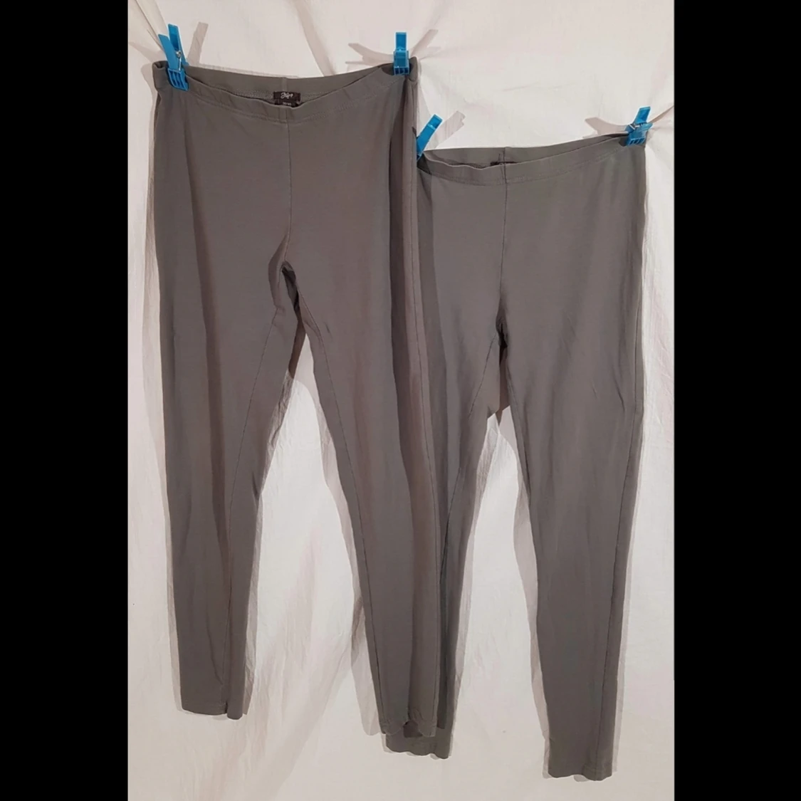 2 par gråa leggings 38/40 jsfn