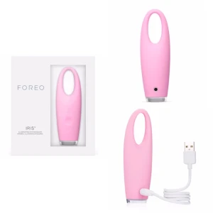  - En ögonmassageapparat, som är testade av ögonläkare och har en T-Sonic™ teknik - för att minska fina linjer, mörka ringar och påsar under ögonen. IRIS förbättrar även dramatiskt absorptionen och effektiviteten av din ögonkräm eller serum.  • IRIS, usb-laddare, grundmanual, snabbstart-guide och äkthetsbevis. • Resestorlek