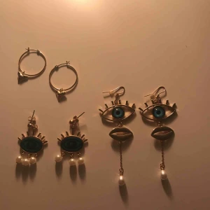  - Tre par mycket fina och unika örhängen som säljes i paket! Alla tre får du för 200 kr! 