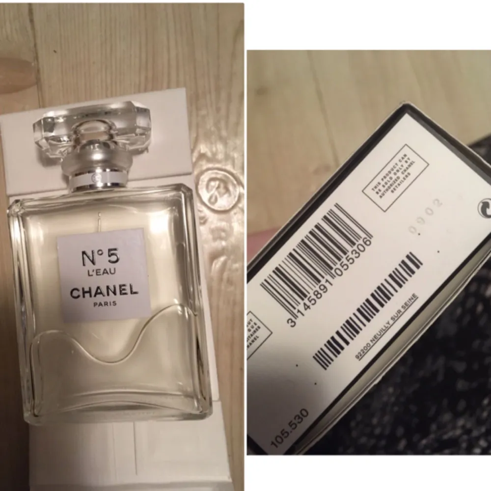 Helt ny äkta parfym från Chanel, den heter ”l’eau”. Storleken är 100ml  (Nypriset på denna är runt 2000kr)   Jag säljer den för fast pris 750kr   Köpare står för frakt, kan mötas upp i Gbg också.   New genuine authentic Chanel perfume ”l’eau”, size 100ml. Accessoarer.