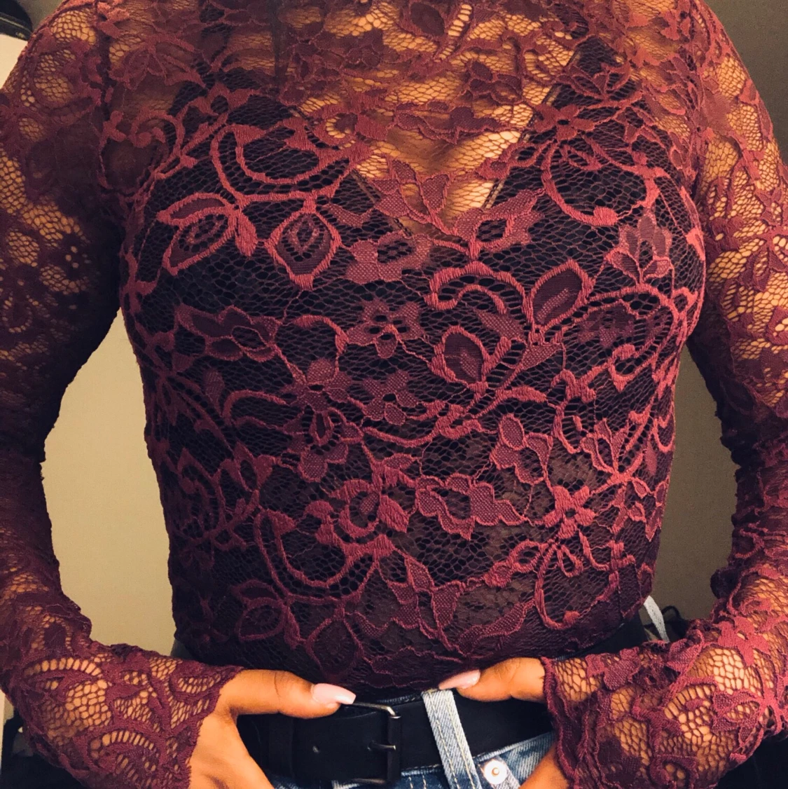 Super fin spetstopp från Bikbok! Storlek xs