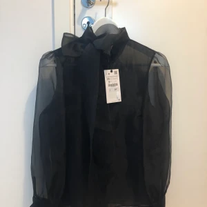 Ursnygg trendig blus. Skir svart stl XS funkar även till en S. - En superfin trendig blus med sådär lagom puffärm. Tyvärr aldrig använd tagg kvar. För mycket kläder här. Köpt på Zara. Du står för frakt och swishar innan skick. 