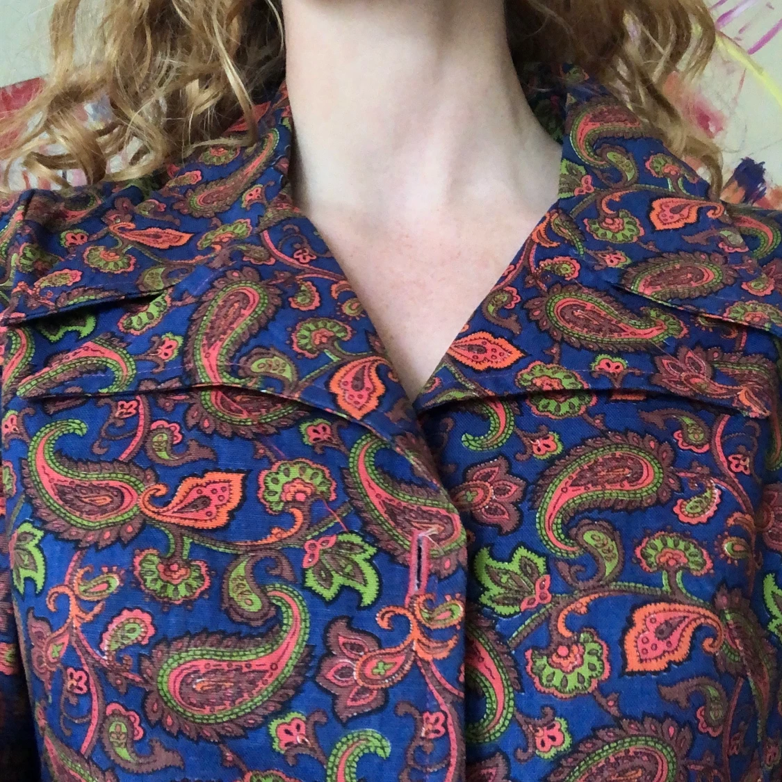 Vintage klänning i paisley-mönster - 91