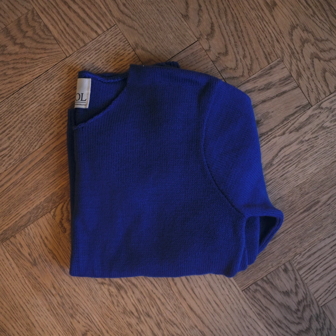 Djupblå finstickad tröja från Brixtol - 90