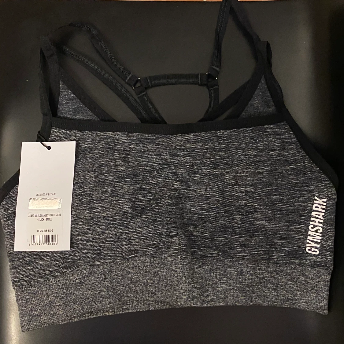 GYMSHARK - ADAPT MARL SEAMLESS SPORTS BRA - 90