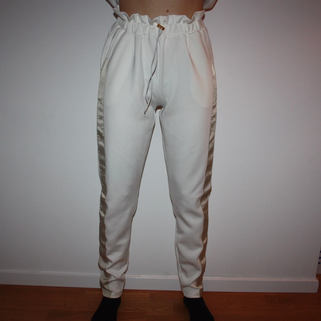 Vita byxor mjukis BIKBOK XS