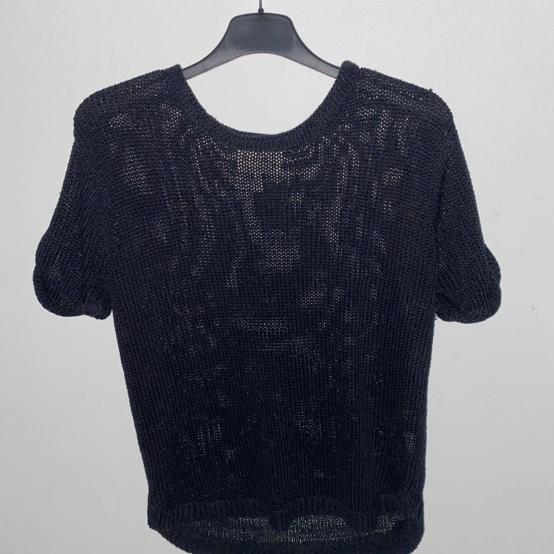 Svart stickad tröja - 90