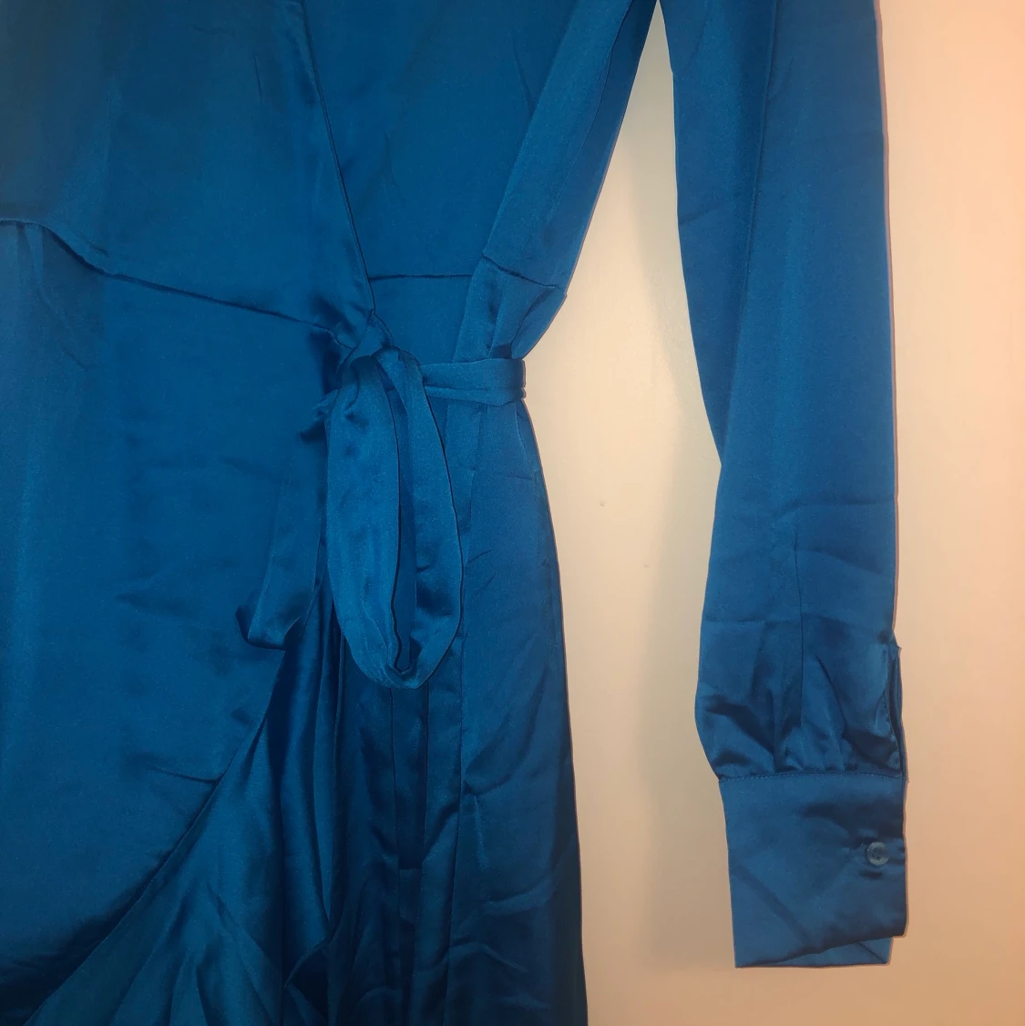 Blå omlottklänning, Bik Bok, XS - 91