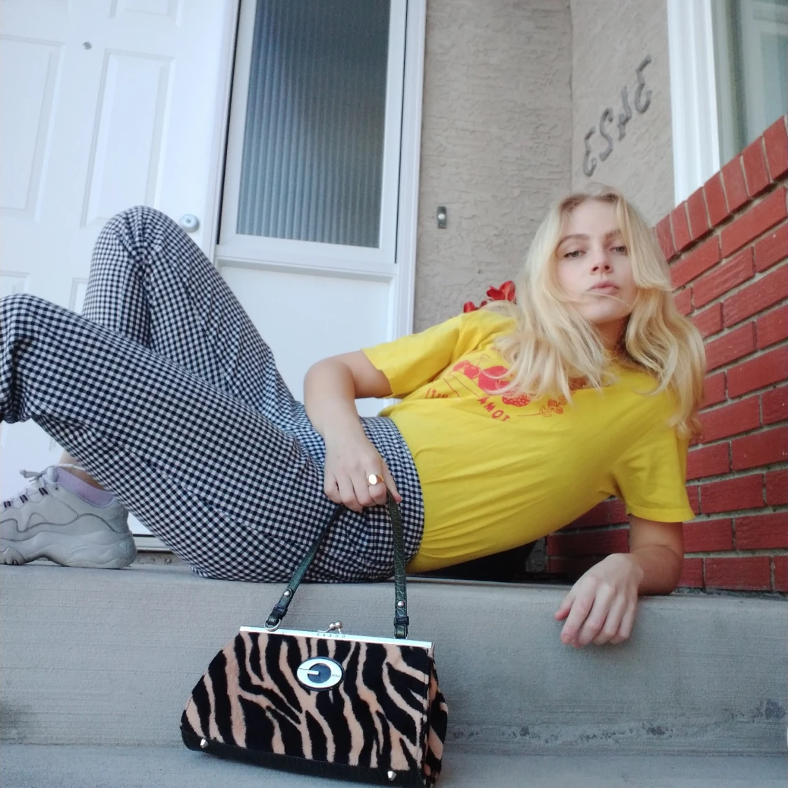 GUESS animal print bag  - 90