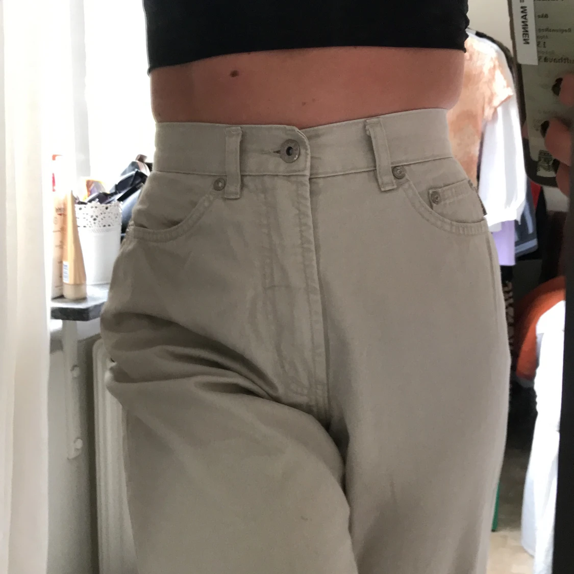 Beige byxor  - 90