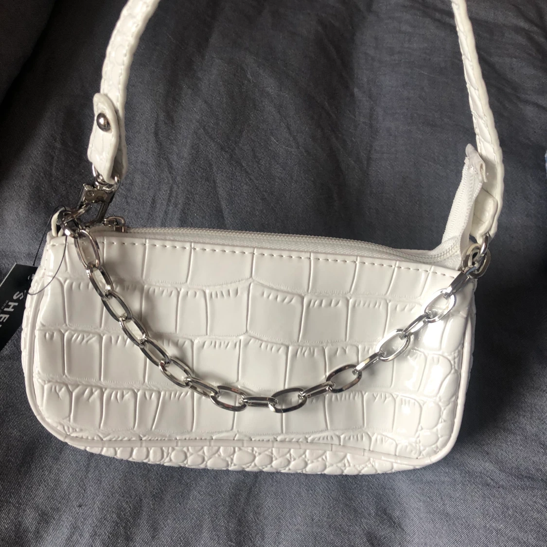 Vit croc väska - 90