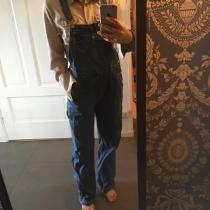 Hängselbyxor/Dungarees - Ett par riktigt schysta hängselbyxor/dungarees! Justerbara axelband och knappar vid sidorna som gör den tillgänglig i många storlekar. Kan både mötas upp och fraktas :D