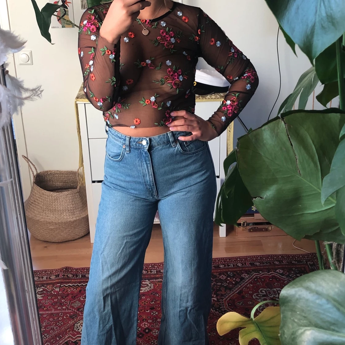 Mesh topp från urban outfitters