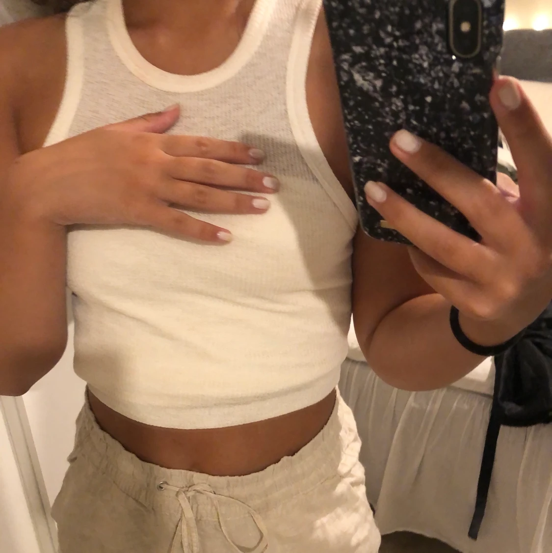 Trendigt vitt linne - 90