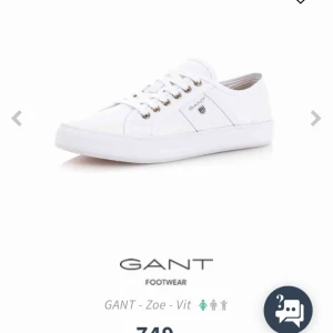  - Säljer mina vita gant skor pga använder inte. Är i bra skick, köpta flr 800kr. Frakt tillkommer. 