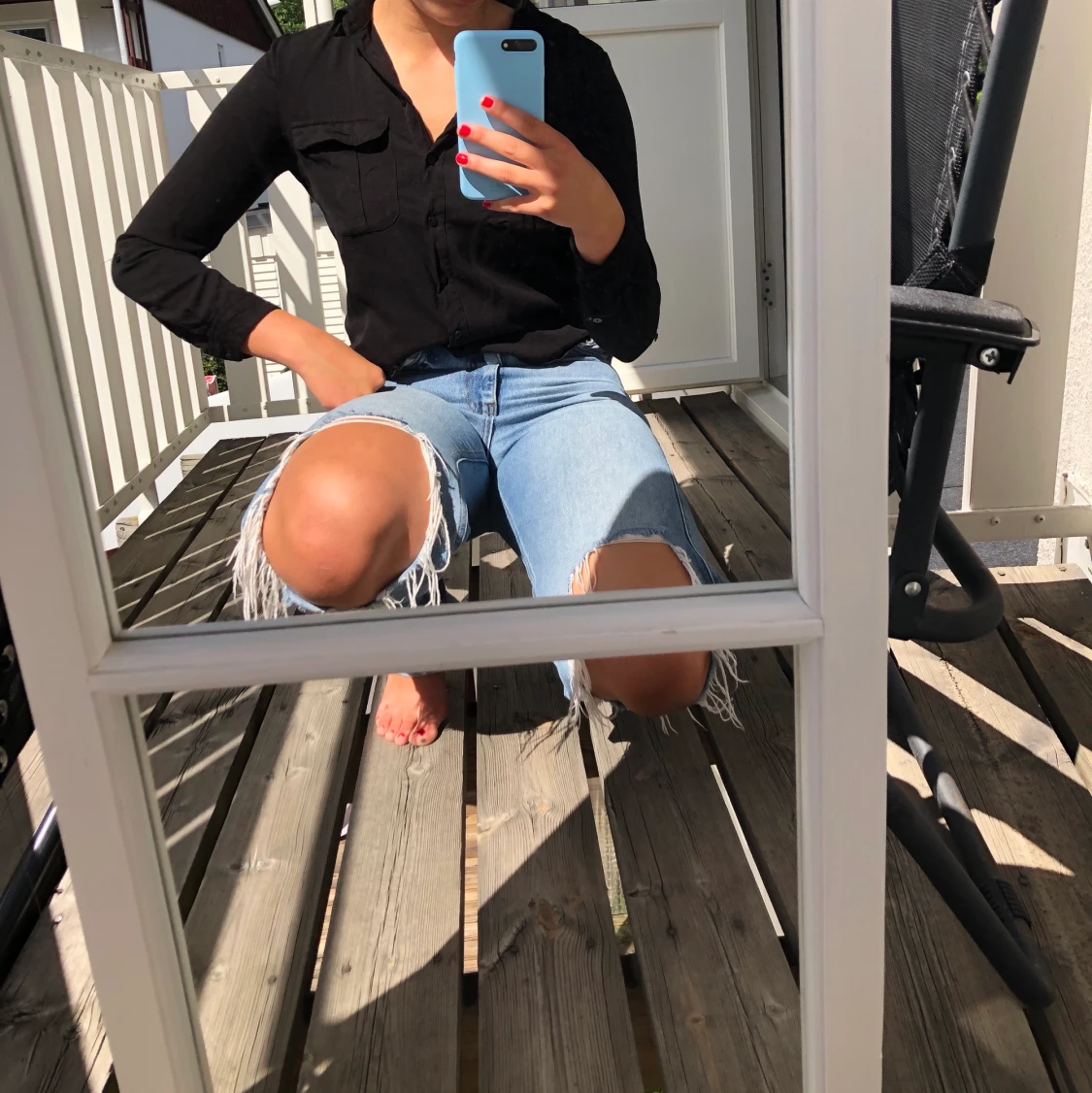 Svart skjorta HM 36 - 90