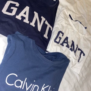 Märks t-shirtsar  - Två Gant t-shirts å en Calvin Klein, storlek small på alla. Alla tre för 200kr eller 75kr st. Frakt tillkommer🌸🌸