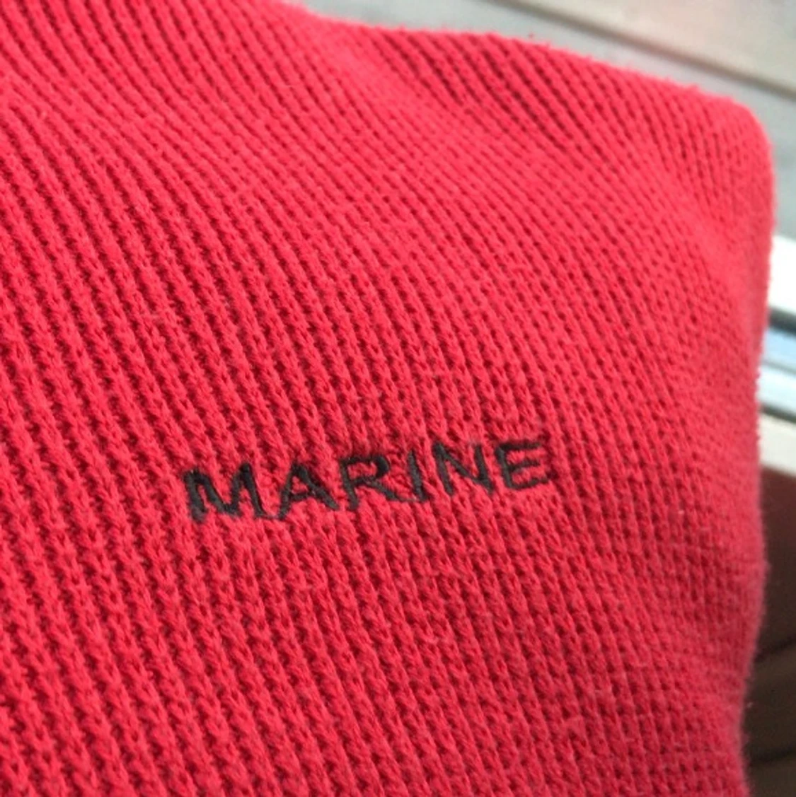 Röd Stickad zip up! - 91