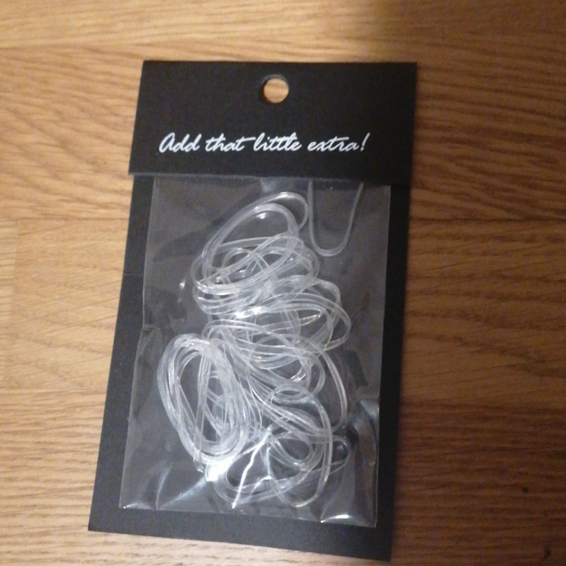 Genomskinliga gummiband