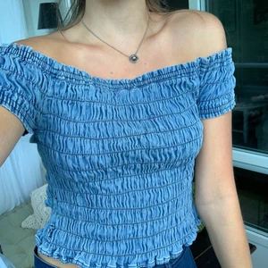 Träning vintage tipp - Topp i ljusblå/ jeansblå