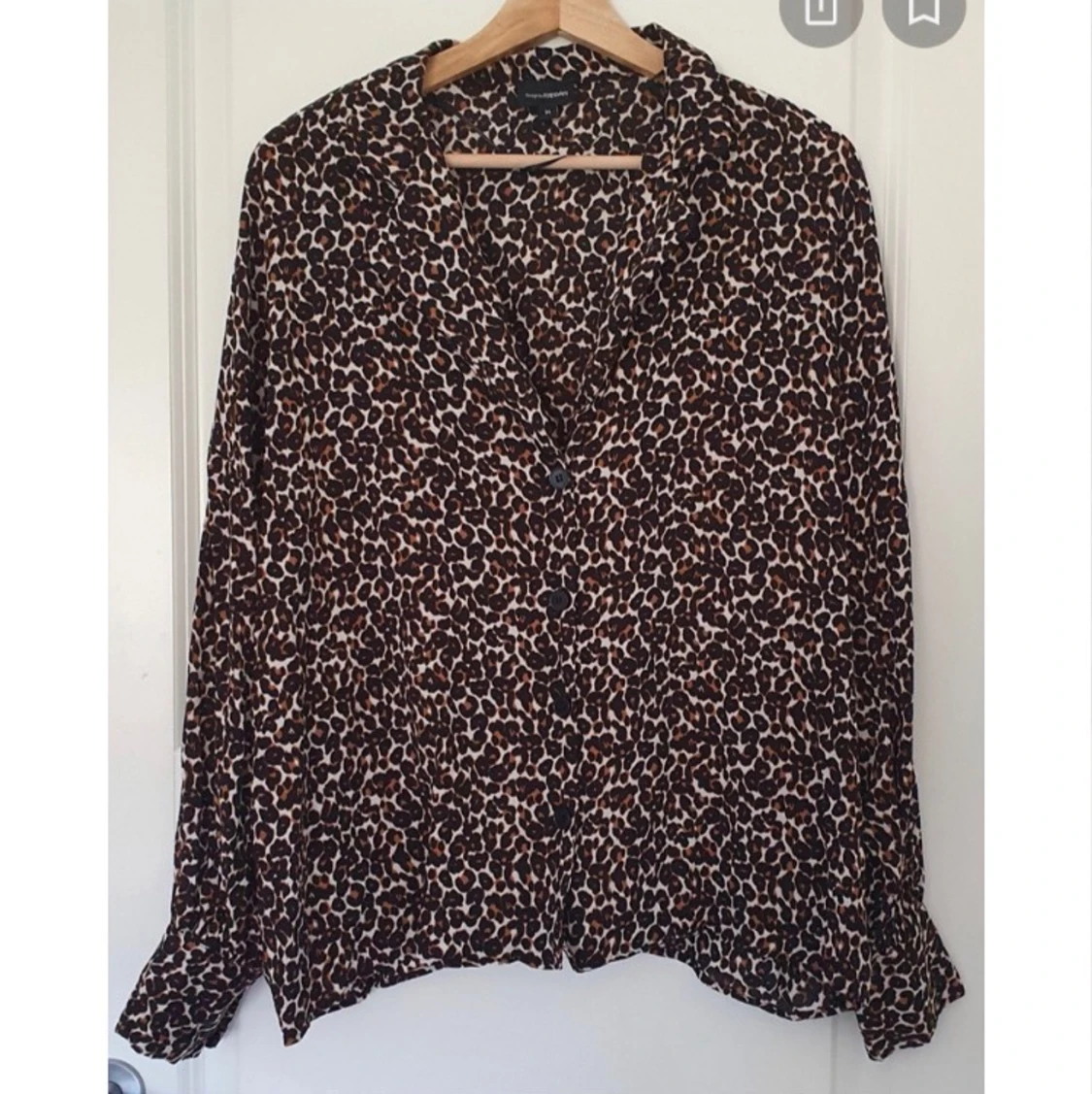Leopardmönstrad Skjorta