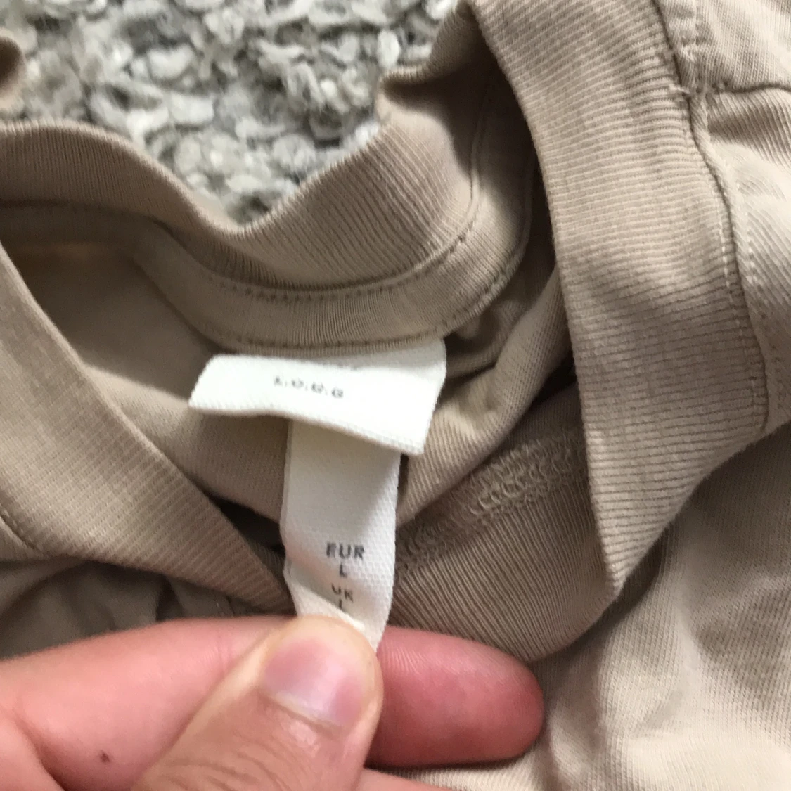 T-shirt beige Stl L - 90