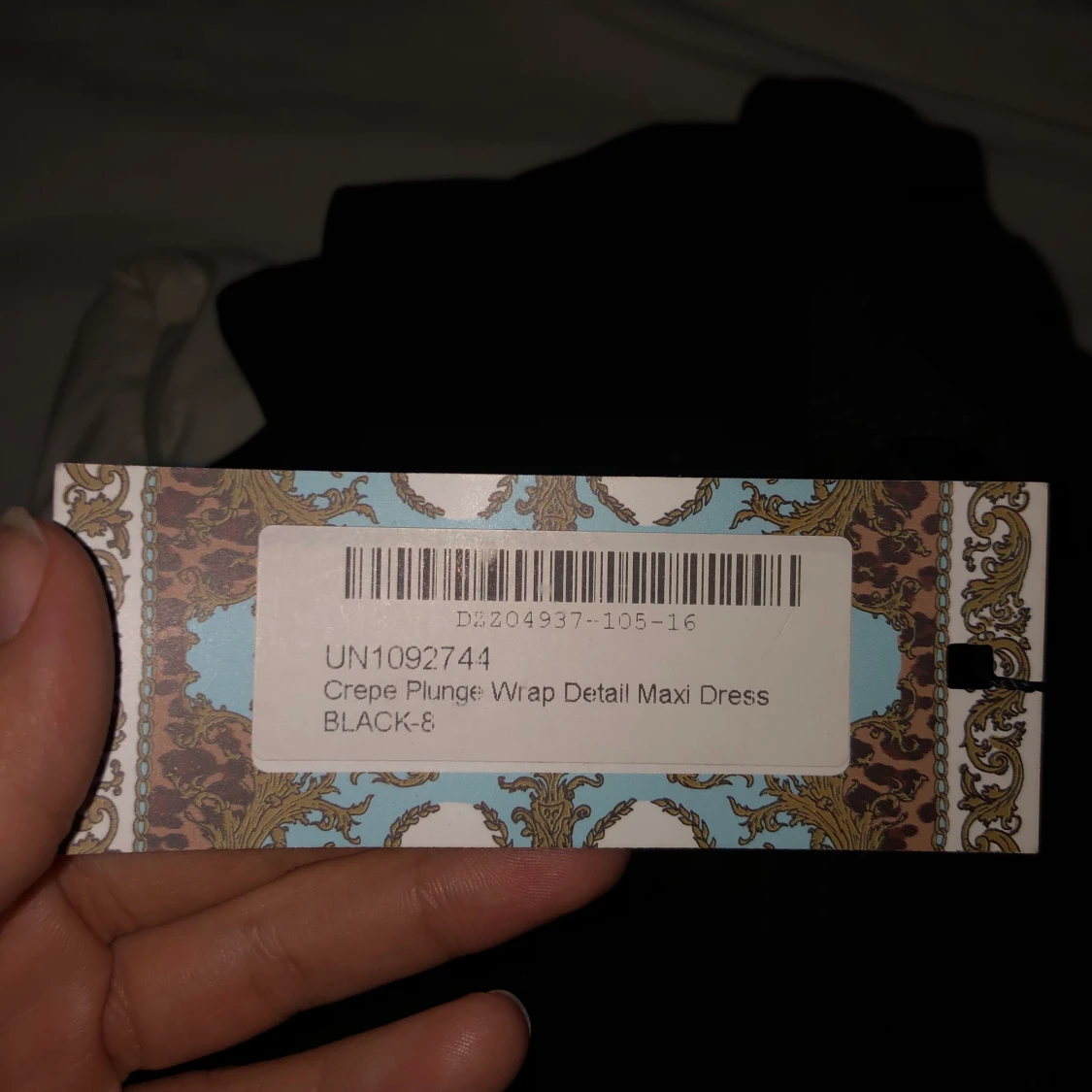 Svart maxiklänning strl 36 - 91