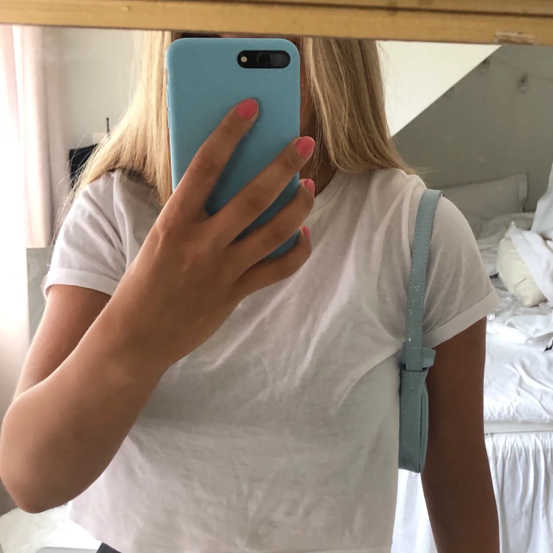 Babyblå väska - 90