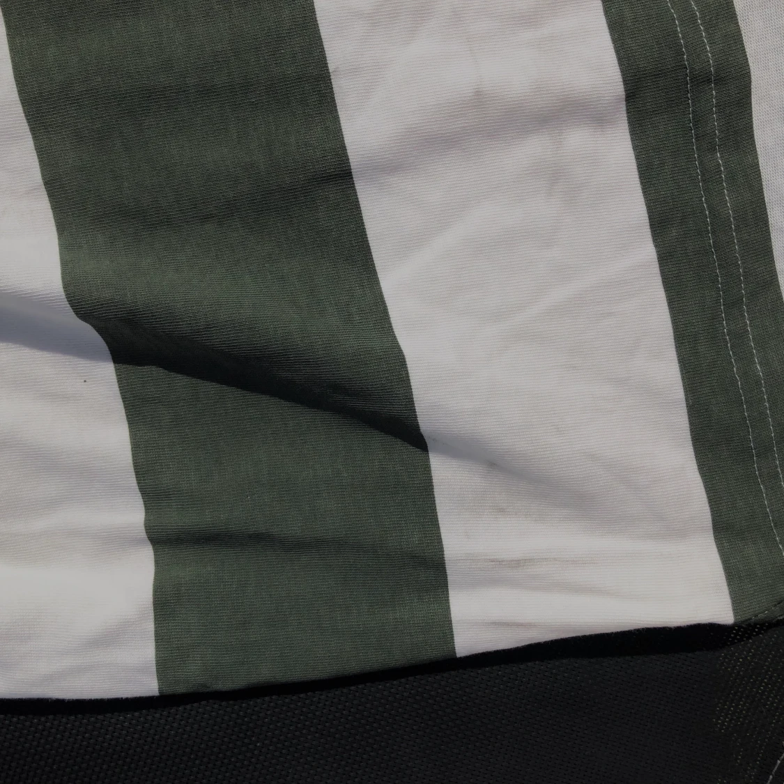 grön & vit randig oversized tröja  - 90