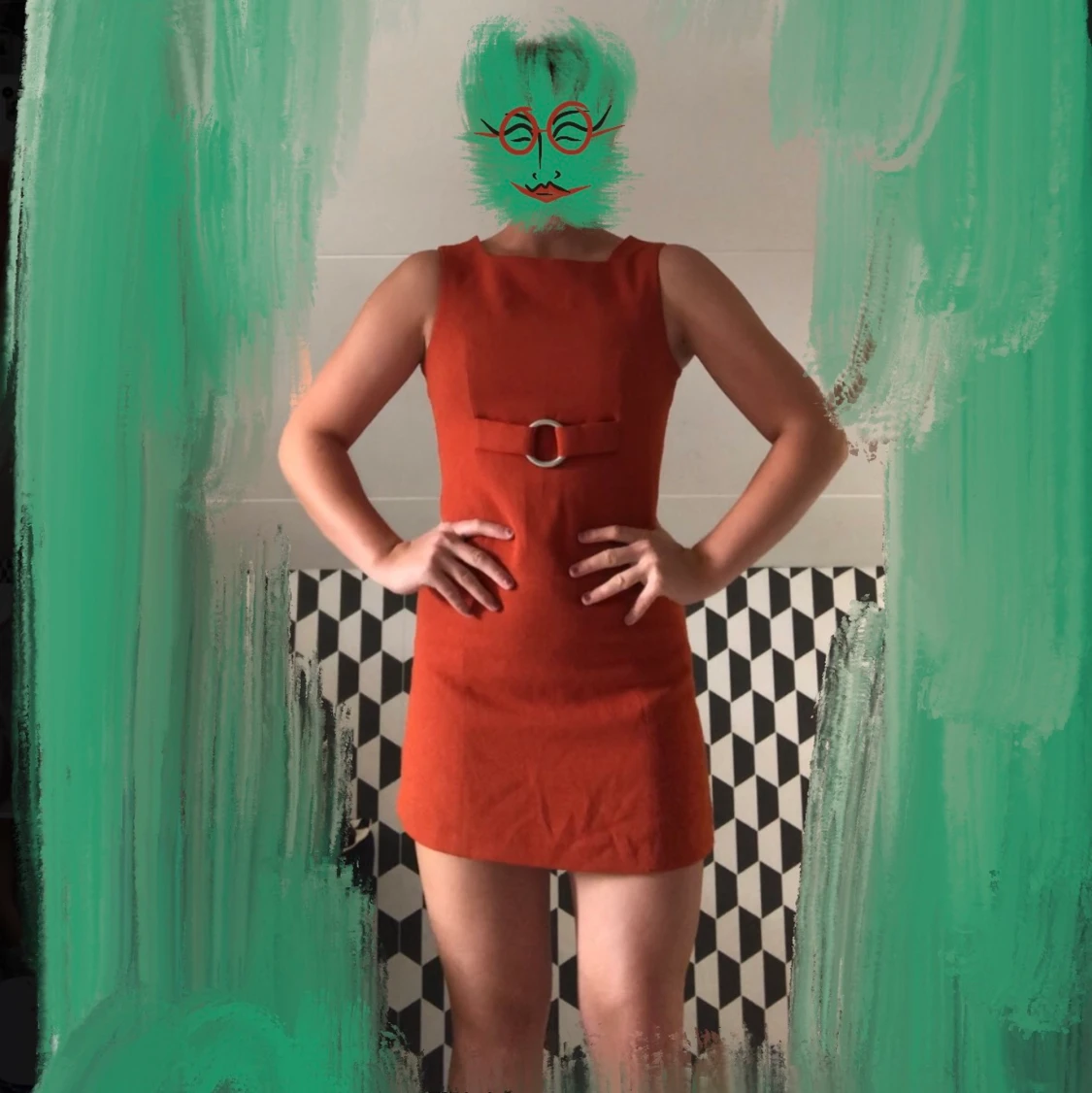 Vintage-klänning strl S