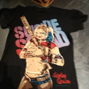 Harley Quinn suicide squad tröja  - Väldigt fin. Har många minnen med denna tröja. Den är i strl S/. Den har lite Slim fit så ni vet . Köparen står för eventuel frakt och kan hämtas i GBG