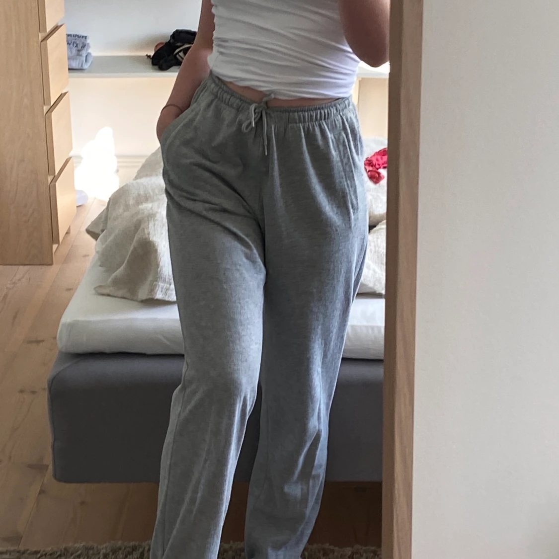 Grå mjukisbyxor!💞 - 90