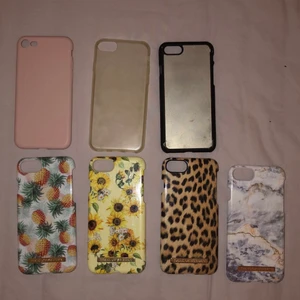 iphone 7 skal  - massa fina skal till en iphone 7. fyra olika ifrån ideal of sweden 50kr/st (nypris: 300kr) . ett från holdit 40kr (nypris 250kr). sedan även ett genomskinligt 30kr och något svart med magnet 20kr 