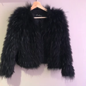 Svart Pälsjacka  - INTRESSEKOLL! Jättefin svart minkpäls med gråa detaljer som passar XS-M! Inköpt för några år sedan för 3999kr och väl använd! Har råkat bränna upp lite av jackärmen men inget som syns när den är på! Pris kan diskuteras! Passar perfekt till hösten men fungerar även under mildrare vintrar med en tunn dunjacka under :) skriv för mer bilder eller information 