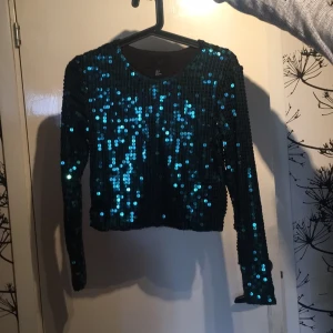  - Paljett tröja från H&M. Aldrig använd. :)  Köparen står för frakten. 